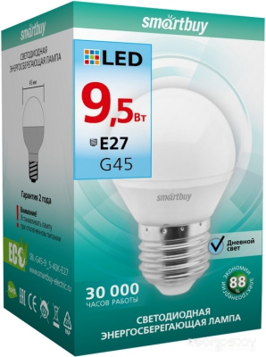 Светодиодная лампочка G45 E27 9.5 Вт 4000 К [SBL-G45-9_5-40K-E27]